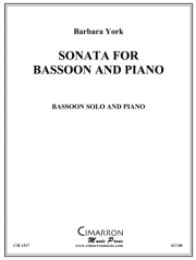 バスーンとピアノの為のソナタ（バーバラ・ヨーク）（バスーン+ピアノ）【Sonata for Bassoon and Piano】