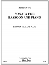 バスーンとピアノの為のソナタ（バーバラ・ヨーク）（バスーン+ピアノ）【Sonata for Bassoon and Piano】