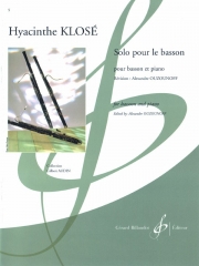 バスーンのためのソロ（イアサント・クローゼ）（バスーン+ピアノ）【Solo Pour Le Basson】