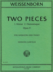 二つの小品・Op.9（ユリウス・ヴァイセンボーン）（バスーン+ピアノ）【Two Pieces Op. 9】