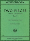 二つの小品・Op.9（ユリウス・ヴァイセンボーン）（バスーン+ピアノ）【Two Pieces Op. 9】