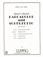 舟唄とスケルツェット（エドムンド・J・シーニッキ）（バスーン+ピアノ）【Barcarolle and Scherzetto】