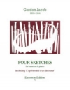 4つのスケッチ（ゴードン・ジェイコブ）（バスーン+ピアノ）【Four Sketches】