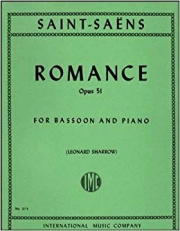 ロマンス・ニ長調・Op.51（カミーユ・サン＝サーンス）（バスーン+ピアノ）【Romance in D major Op. 51】