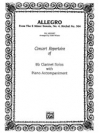 アレグロ(「ソナタ第4番　ホ短調」より)（モーツァルト）（クラリネット+ピアノ）【Allegro (from E Minor Sonata #4)】