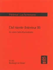 アンテリュール第3番「無から」（ヘルムート・ラッヘンマン）（クラリネット）【Dal niente Interieur III】