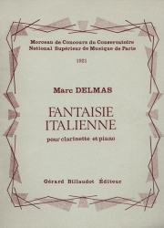 イタリア風幻想曲（マルク・ジャン・バティスト・デルマ）（クラリネット+ピアノ）【Fantaisie Italienne】