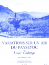 オック地方の旋律による変奏曲（ルイ・カユザック）（クラリネット+ピアノ）【Variations Sur Un Air Du Pays D'Oc】