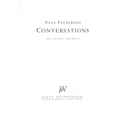 カンヴァセーション（会話）Op.25（ポール・パターソン）（クラリネット+ピアノ）【Conversations Op. 25】