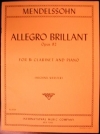 華麗なアレグロ Op.92（メンデルスゾーン）（クラリネット+ピアノ））（クラリネット＋ピアノ）【Allegro Brillant  Opus 92】