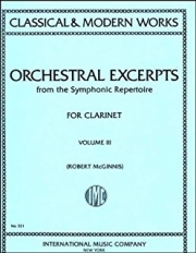 管弦楽抜粋曲集・第3巻（クラリネット）【Orchestral Excerpts Volume 3】