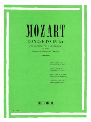 協奏曲・イ長調・K622（モーツァルト）（クラリネット+ピアノ）【Concerto in A Major for Clarinet and Orchestra Op. 107 K62】