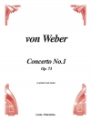 協奏曲・第1番Op.73【ウェーバー）（クラリネット+ピアノ）【Concerto No. 1  Opus 73】