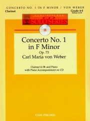 協奏曲・第1番・ヘ短調・Op.73（ウェーバー）（クラリネット+ピアノ）【Concerto No. 1 in F Minor  Op. 73】