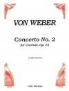 協奏曲・第2番・Op.74（ウェーバー）（クラリネット+ピアノ）【Concerto No.2 Opus 74】