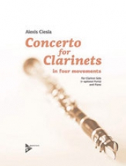 クラリネット協奏曲（アレクシス・チェシラ）（クラリネット+ピアノ）【Concerto for Clarinets in Four Movements】