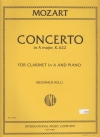 クラリネット協奏曲・イ長調・K.622（A管用）（モーツァルト）（クラリネット+ピアノ）【Concerto in A major  K. 622 Edition for Clarinet in A】