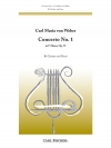 クラリネット協奏曲・第1番・ヘ短調・Op.73（カール・マリア・フォン・ウェーバー）（クラリネット+ピアノ）【Concerto No. 1 In F Minor  Opus 73】