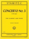 クラリネット協奏曲・第3番・変ロ長調  (カール・シュターミッツ)  (クラリネット+ピアノ）【Concerto No. 3 in B flat major】