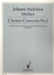 クラリネット協奏曲・第3番（ヨハン・メルヒオール・モルター）（クラリネット+ピアノ）【Clarinet Concerto No. 3】
