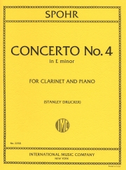 クラリネット協奏曲・第4番・ホ短調 (A管用)（ルイ・シュポーア）（アルトクラリネット+ピアノ）【Four Concerti: No. 4 in E minor (Clar. in A)】