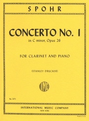 クラリネット協奏曲・第1番・ハ短調・Op.26（ルイ・シュポーア）（クラリネット+ピアノ）【Four Concerti: No. 1 in C minor  Opus 26】