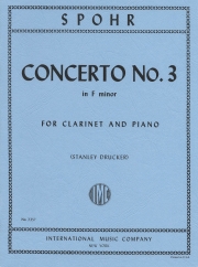 クラリネット協奏曲・第3番・ヘ短調（ルイ・シュポーア）（クラリネット+ピアノ）【Four Concerti: No. 3 in F minor】