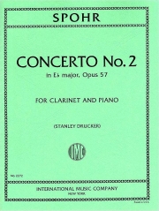 クラリネット協奏曲・第2番・変ホ長調・Op.57（ルイ・シュポーア）（クラリネット+ピアノ）【Four Concerti: No. 2 in E flat major  Opus 57】