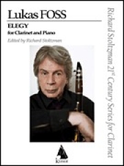 クラリネットとオーケストラのための哀歌（ルーカス・フォス）（クラリネット＋ピアノ）【Elegy for Clarinet and Orchestra】
