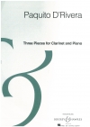 クラリネットとピアノのための3つの小品（パキート・デリヴェラ）（クラリネット+ピアノ）【Three Pieces for Clarinet and Piano】