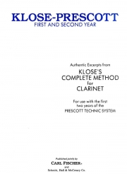 クローゼのクラリネット教本からの抜粋（クローゼ）（クラリネット）【Authentic Excerpts From Klose's Complete Method for Clarin】