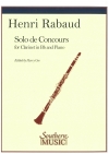 コンクールのための独奏曲（アンリ・ラボー）（クラリネット+ピアノ）【Solo De Concours】