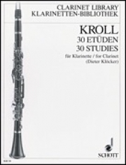 30のタンギング練習曲（カール・クロール）（クラリネット）【30 Studies for Clarinet】