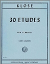 30の練習曲(イアサント・エレオノール・クローゼ)(クラリネット）【30 Etudes】