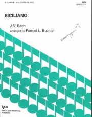 シチリアーノ（バッハ）（クラリネット+ピアノ）【Siciliano】