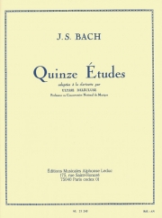 15の練習曲（バッハ）（クラリネット）【15 Etudes】
