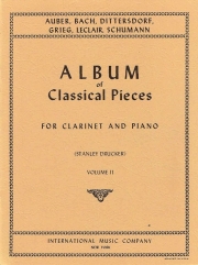 12のクラシック小品集・第2巻(クラリネット+ピアノ）【Album Of 12 Classical Pieces Volume.2】