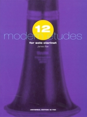 12の現代的練習曲（ジェームズ・レイ）（クラリネット）【12 Modern Etudes for Solo Clar】