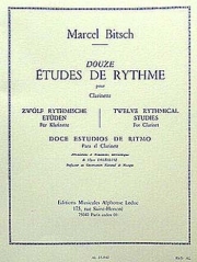 12のリズム練習曲（マルセル・ビッチュ）（クラリネット）【12 Etudes De Rythme】
