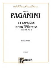 14のカプリス Op.1/常動曲 Op.11 No.6（ニコロ・パガニーニ）（クラリネット）【Fourteen Caprices Opus 1 and Moto Perpetuo Opus 11 No. 6】