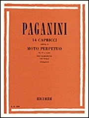 14のカプリス・Op. 11 No. 6 (常動曲)（ニコロ・パガニーニ）（クラリネット+ピアノ）【14 Capriccos Op. 11 No. 6 (Moto Perpetuo)】