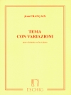 主題と変奏（ジャン・フランセ）（クラリネット+ピアノ）【Tema con Variazioni (Theme and Variations)】