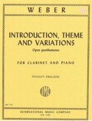 序奏、主題と変奏（ウェーバー）（クラリネット+ピアノ）【Introduction  Theme and Variations (Op. posth.)】