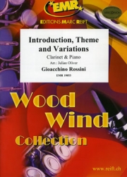 序奏、主題と変奏曲（ロッシーニ）（クラリネット+ピアノ）【Introduction  Theme and Variations】