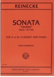 ソナタ「ウンディーネ」 Op.167（カール・ライネッケ）（クラリネット+ピアノ）【Sonata Undine Opus 167 bis (Clarinet in A or B)】