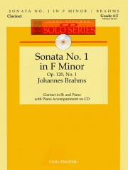 ソナタ・第1番・ヘ短調・ Op.120-1（ヨハネス・ブラームス）（クラリネット+ピアノ）【Sonata No. 1 in F Minor  Opus 120  No. 1】