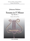 ソナタ・ヘ短調・ Op.120-1（ヨハネス・ブラームス）（クラリネット+ピアノ）【Sonata In F Minor Op. 120  No. 1】