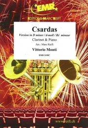 チャールダーシュ・ニ短調版（ヴィットーリオ・モンティ）（クラリネット+ピアノ）【Csardas version in D minor】