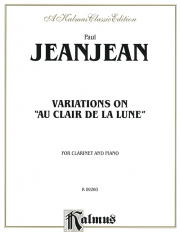 「月の光」変奏曲（ポール・ジャンジャン）（クラリネット+ピアノ）【Variations on Au Clair de la Lune】