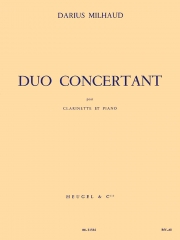 二重協奏曲（ダリウス・ミヨー）（クラリネット+ピアノ）【Duo Concertant】